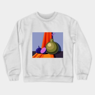 Bright still life with figs Crewneck Sweatshirt